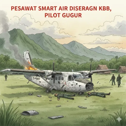 Teror di Ujung Landasan: Dua Aviator Smart Air Gugur Diserang KKB di Boven Digoel