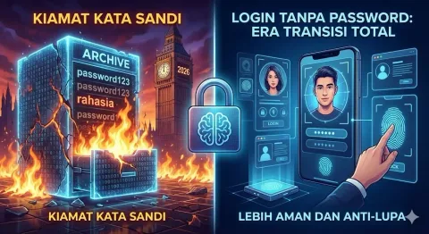 Kiamat Kata Sandi: Tahun 2026 Jadi Era Transisi Total ke Login Tanpa Password, Lebih Aman dan Anti-Lupa?