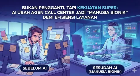 Bukan Pengganti, Tapi Kekuatan Super: AI Ubah Agen Call Center Jadi 'Manusia Bionik' demi Efisiensi Layanan