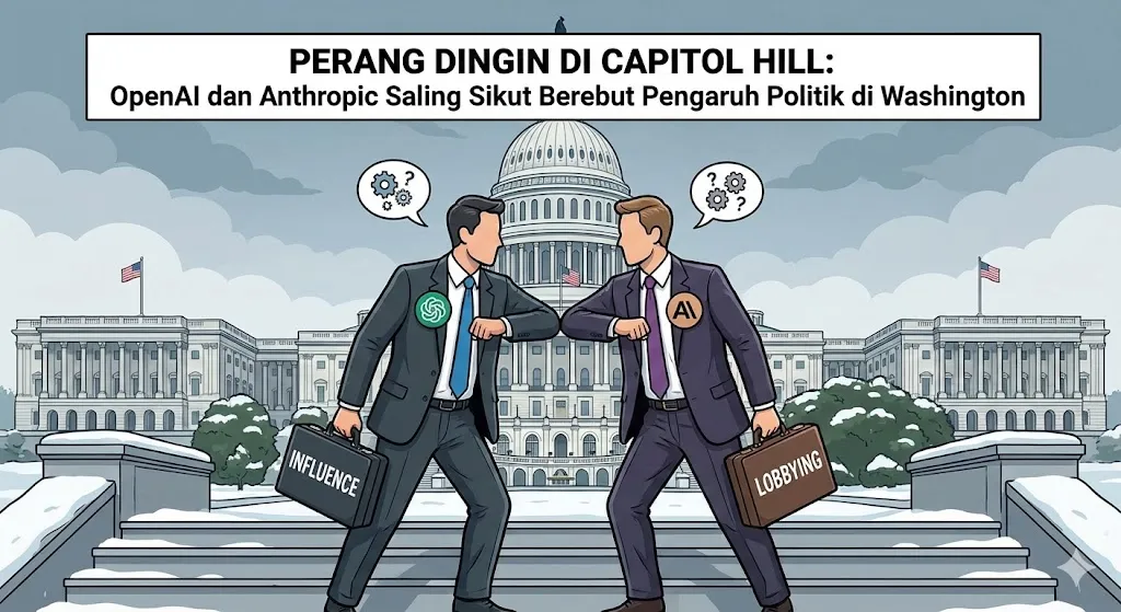 Perang Dingin di Capitol Hill: OpenAI dan Anthropic Saling Sikut Berebut Pengaruh Politik di Washington