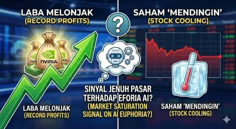 Paradoks Nvidia: Laba Melonjak tapi Saham 'Mendingin', Sinyal Jenuh Pasar terhadap Eforia AI?