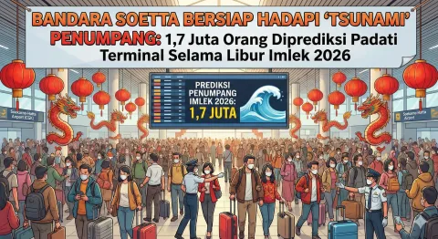 Bandara Soetta Bersiap Hadapi 'Tsunami' Penumpang: 1,7 Juta Orang Diprediksi Padati Terminal Selama Libur Imlek 2026