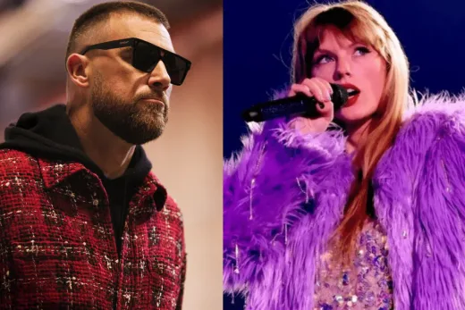 Travis Kelce Shares a NSFW Tribute to Fiancée Taylor Swift in Cheeky Valentine's Day Card