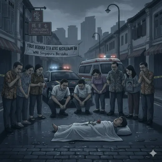 Duka di Negeri Singa: Bocah 4 Tahun WNI Tewas di Chinatown, Diaspora Galang Solidaritas