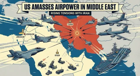 Langit Timur Tengah Memanas: AS Kerahkan Armada "Siluman" Besar-besaran untuk Kepung Iran