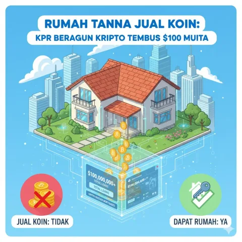Rumah Tanpa Jual Koin: KPR Beragun Kripto Tembus $100 Juta