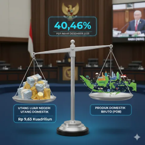 Rasio Utang Indonesia Tembus 40,46%: Pemerintah Pertahankan Disiplin Fiskal di Tengah Ekspansi
