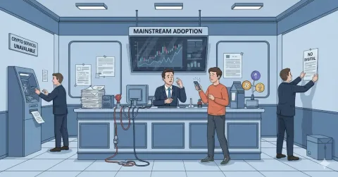 Paradoks Adopsi: Mengapa Perbankan Masih Sulit Melayani Kripto Meski Sudah Mainstream?
