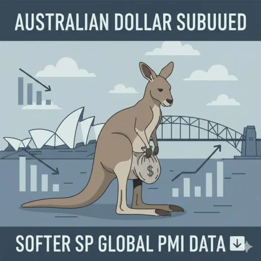 Dolar Australia Lesu! Data PMI S&P Global Yang Lemah Paksa AUD Kekal Di Zon Negatif