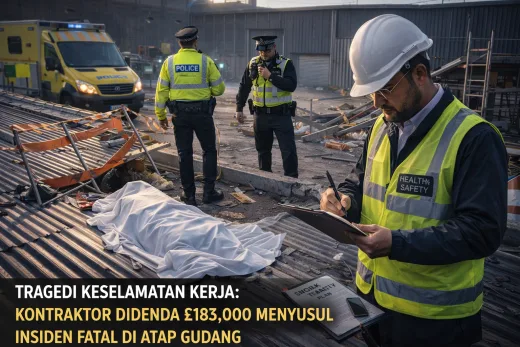 Tragedi Keselamatan Kerja: Kontraktor Didenda £183.000 Menyusul Insiden Fatal di Atap Gudang
