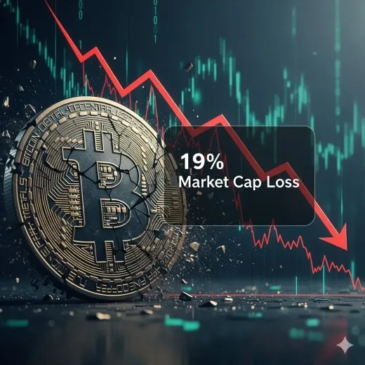 Dejavu Mei 2022! Kerugian Bitcoin Tembus 19% Market Cap, Sinyal Bahaya bagi Investor Kripto?