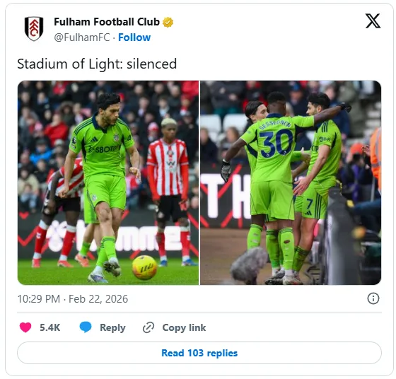 Psy-war Digital: Fulham dan Sunderland Saling Sindir di Media Sosial Pasca Pertandingan