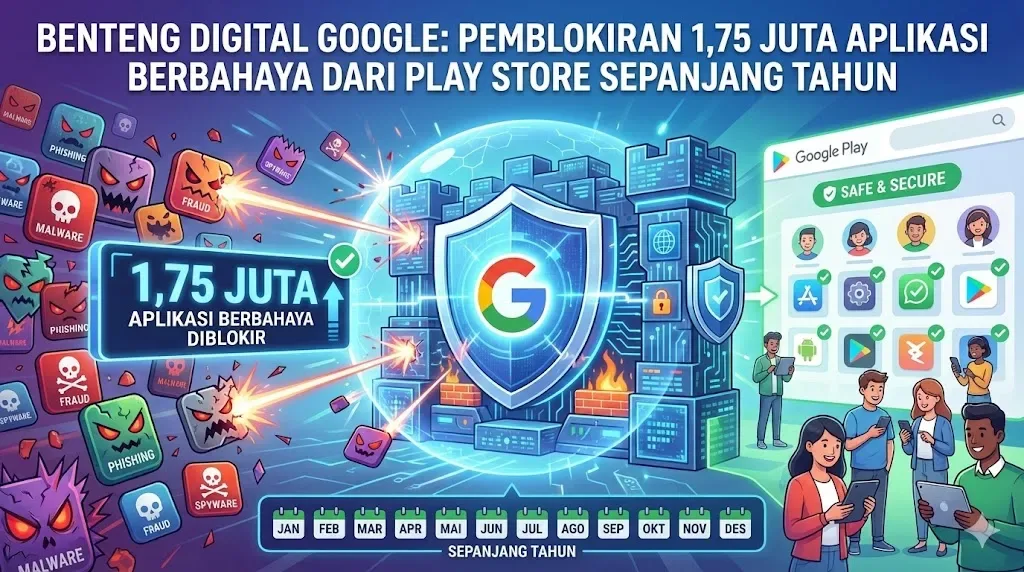 Benteng Digital Google: Pemblokiran 1,75 Juta Aplikasi Berbahaya dari Play Store Sepanjang Tahun