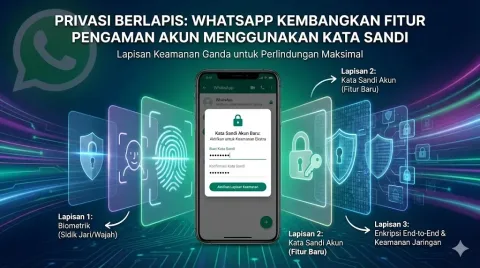 Privasi Berlapis: WhatsApp Kembangkan Fitur Pengaman Akun Menggunakan Kata Sandi