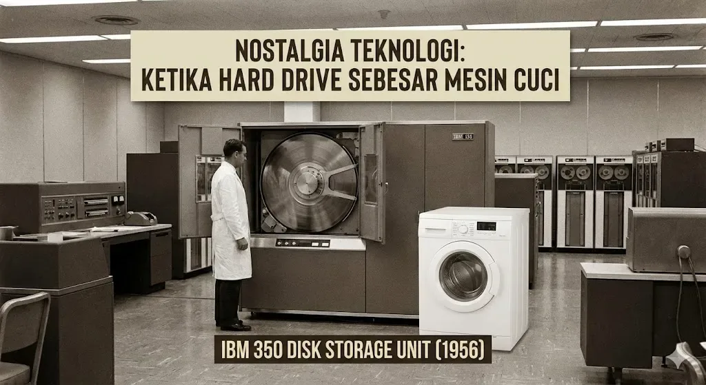 Nostalgia Teknologi: Ketika Hard Drive Komputer Memiliki Ukuran Sebesar Mesin Cuci