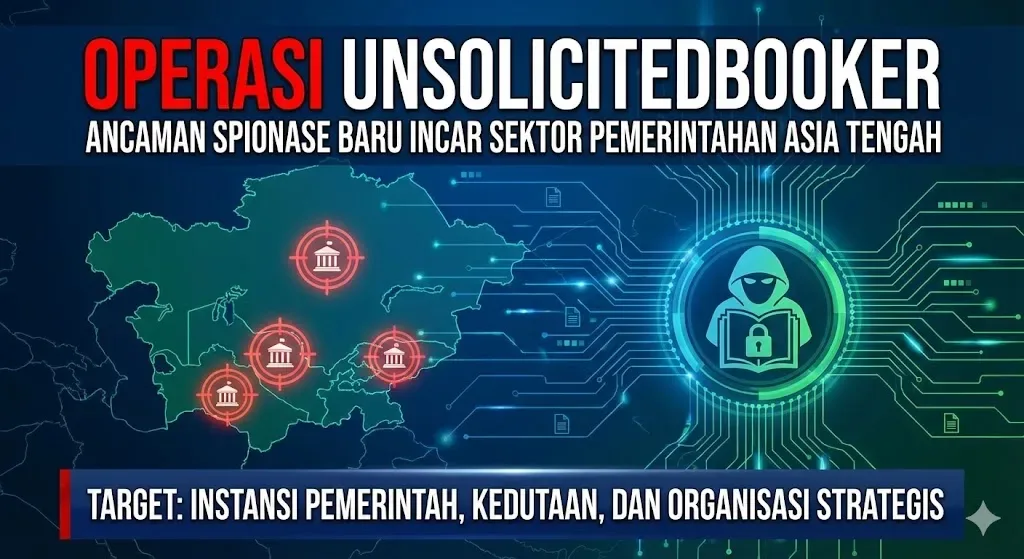 Operasi UnsolicitedBooker: Ancaman Spionase Baru Incar Sektor Pemerintahan Asia Tengah