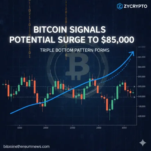 Sinyal Bullish: Pola Triple Bottom Terbentuk, Bitcoin Berpotensi Meroket ke Level $85.000