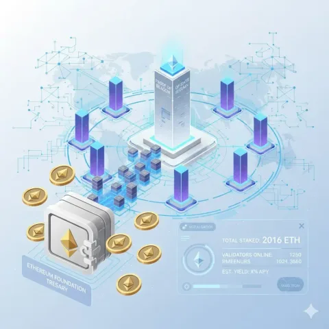 Ethereum Foundation Aktifkan Perbendaharaan: 2.016 ETH Pertama Resmi di-Staking sebagai Bagian dari Rencana Skala Besar