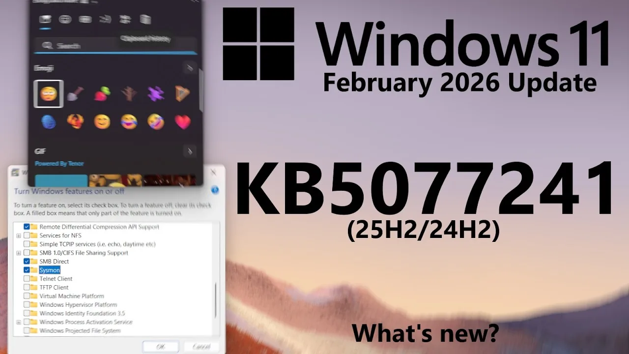 Peningkatan Pertahanan: Pembaruan Windows 11 KB5077241 Hadirkan Sysmon dan Optimasi BitLocker