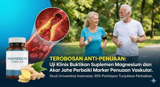 Terobosan Anti-Penuaan: Uji Klinis Buktikan Suplemen Magnesium dan Akar Jahe Perbaiki Marker Penuaan Vaskular