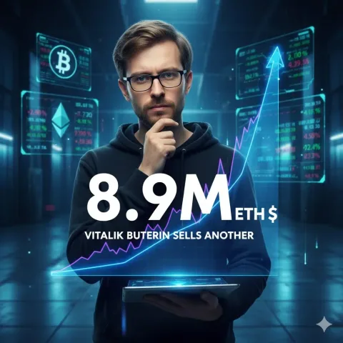 Langkah Strategis Vitalik: Jual ETH Senilai $8,9 Juta Saat Harga Melonjak 8%, Sinyal Puncak atau Rebalancing Rutin?