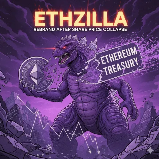Rebranding di Tengah Krisis: ETHZilla Tanggalkan Label "Ethereum Treasury" Usai Harga Saham Terjun Bebas