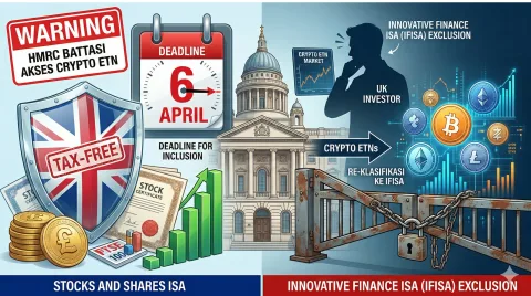 HMRC Batasi Akses Crypto ETN: Investor Inggris Hadapi Tenggat ISA Sebelum April