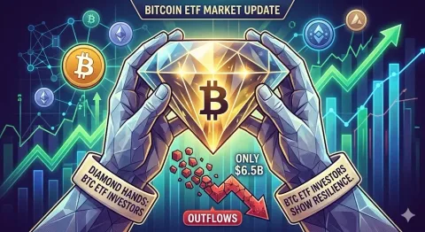 Fenomena 'Diamond Hands': Mengapa Outflow ETF Bitcoin Senilai $6,5 Miliar Justru Menjadi Sinyal Positif bagi Pasar?
