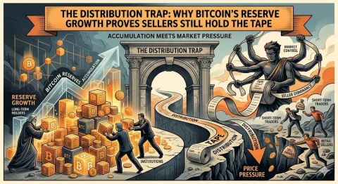 Jebakan Distribusi: Mengapa Lonjakan Cadangan Bitcoin di Bursa Menandakan Dominasi Penjual?