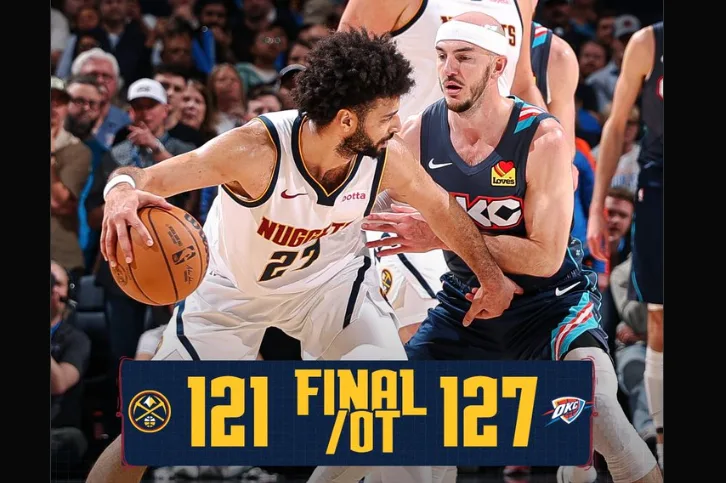 Dominasi 'Scrappy': Thunder Tumbangkan Nuggets dalam Drama Perpanjangan Waktu yang Brutal