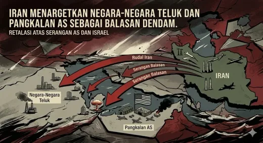 Timur Tengah di Ambang Perang Besar: Iran Targetkan Negara Teluk dan Pangkalan AS sebagai Balasan Serangan AS-Israel