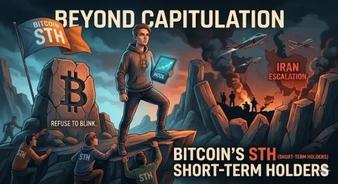 Melampaui Kapitulasi: Mengapa Pemegang Jangka Pendek Bitcoin Menolak Menjual di Tengah Eskalasi Iran