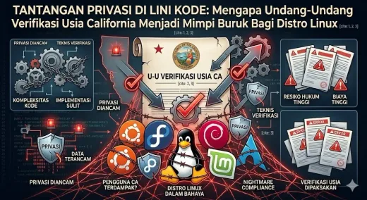 Tantangan Privasi di Lini Kode: Mengapa Undang-Undang Verifikasi Usia California Menjadi Mimpi Buruk Bagi Distro Linux