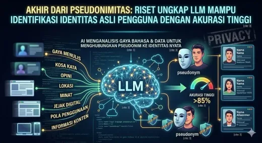 Akhir dari Pseudonimitas: Riset Ungkap LLM Mampu Identifikasi Identitas Asli Pengguna dengan Akurasi Tinggi