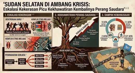 Sudan Selatan di Ambang Krisis: Eskalasi Kekerasan Picu Kekhawatiran Kembalinya Perang Saudara