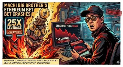 Spekulasi Membawa Padah: Machi Big Brother Dilikuidasi Selepas Pertaruhan Leveraj 25x pada Ethereum Gagal