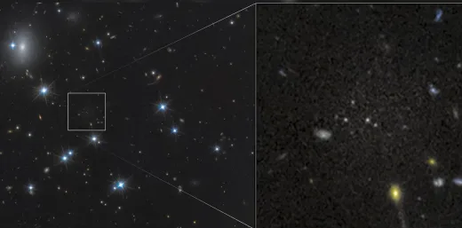 Penemuan CDG-2: Teleskop Hubble Deteksi ‘Galaksi Hantu’ yang Didominasi 99,9% Materi Gelap