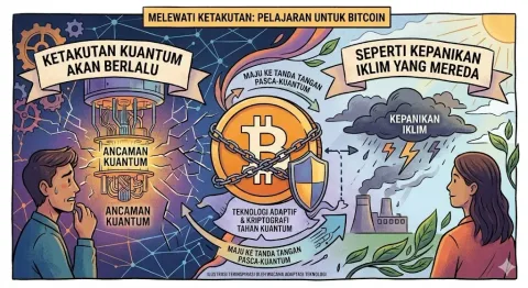 Crypto Narrative: Mengapa Ketakutan Kuantum Bitcoin Diprediksi Bakal Redup Seperti Isu "Climate Panic"