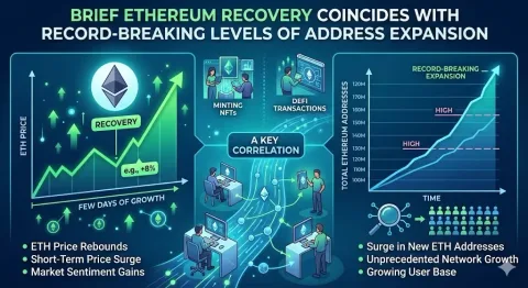 Jaringan Ethereum Memuai: Pemulihan Harga Brief Diiringi Rekor Ekspansi Alamat Baru Terbesar Sepanjang Sejarah