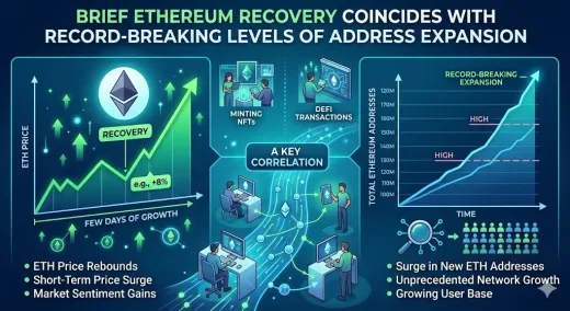 Jaringan Ethereum Memuai: Pemulihan Harga Brief Diiringi Rekor Ekspansi Alamat Baru Terbesar Sepanjang Sejarah