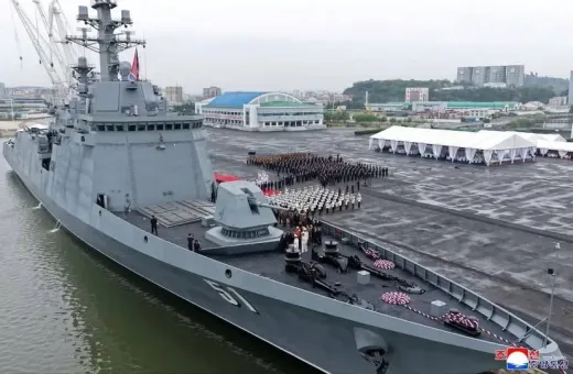 Kim Jong-un Turun Gunung: Inspeksi Kapal Perang "Monster" Baru, Korea Utara Siap Perang Laut Besar-besaran?