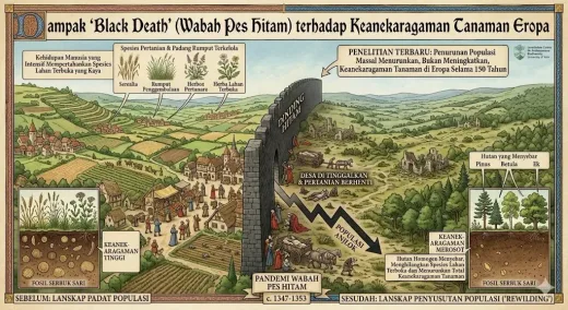 Jejak Alam Pasca-Tragedi: Wabah Hitam Ternyata Memicu Ledakan Keanekaragaman Tanaman di Eropa!