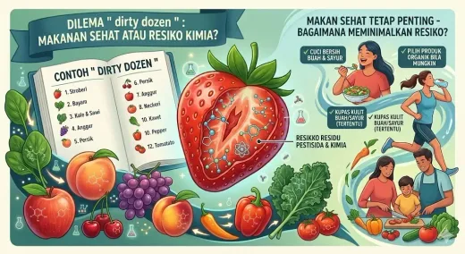Waspada Zat Pemicu Kanker! Daftar "Dirty Dozen" 2026 Ungkap Sayur & Buah Paling Tercemar Pestisida!