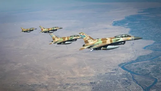 50 Jet Tempur Israel Lumpuhkan Pusat Komando Bawah Tanah di Teheran
