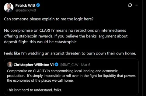 Perang Terbuka! Penasihat Kripto Trump Semprot Perbankan: "Kalian Bakal Bakar Rumah Sendiri Jika Tolak Crypto Clarity Act!"