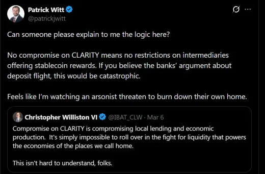 Perang Terbuka! Penasihat Kripto Trump Semprot Perbankan: "Kalian Bakal Bakar Rumah Sendiri Jika Tolak Crypto Clarity Act!"
