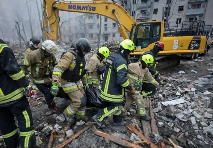 Tragedi Kharkiv! Rudal Rusia Hantam Apartemen Sipil, Sedikitnya 10 Warga Tewas!