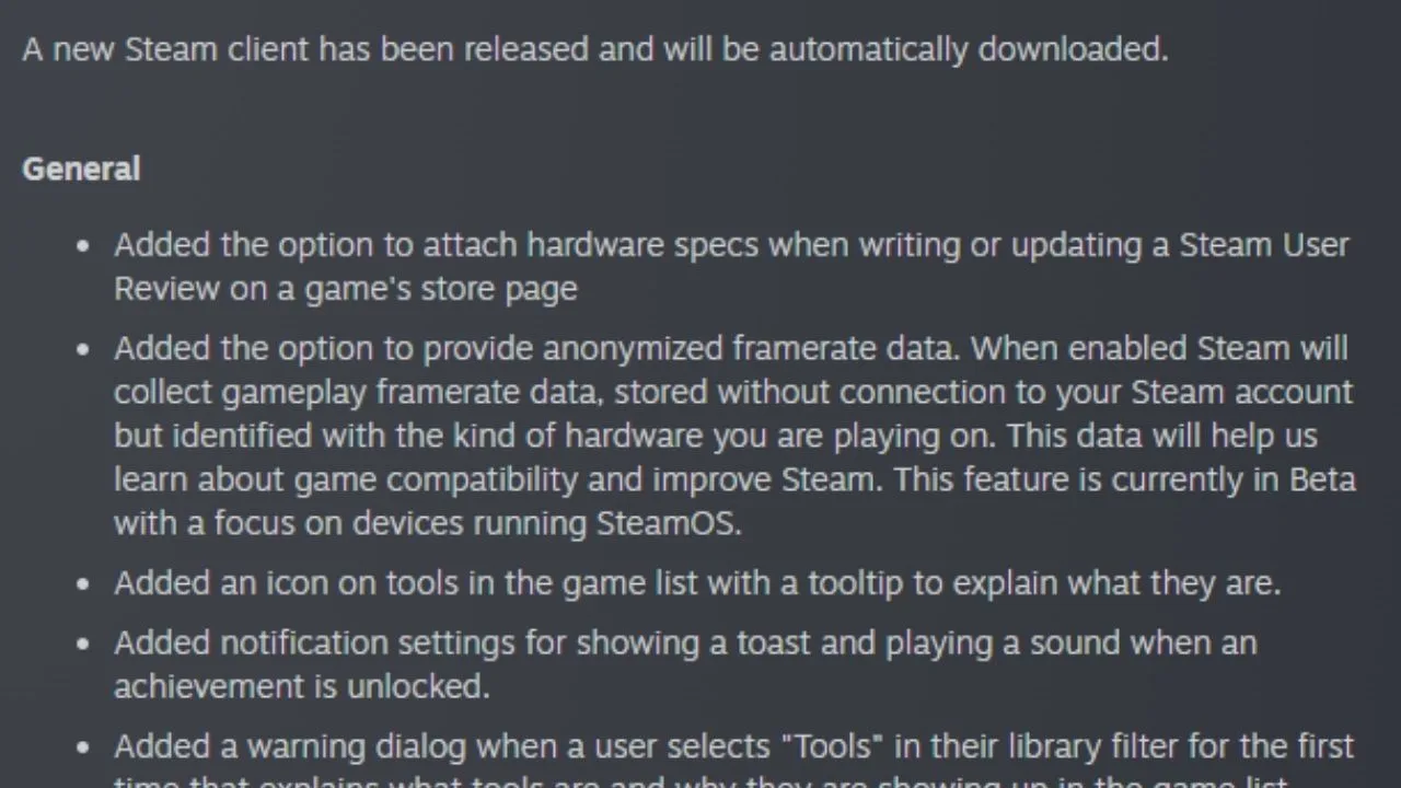Pembaruan Klien Steam: Fitur Baru Rekam Framerate Anonim dan Integrasi Spesifikasi Hardware di Ulasan