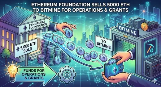 Strategi Keberlanjutan: Ethereum Foundation Jual 5.000 ETH ke Bitmine untuk Pendanaan Operasional dan Hibah