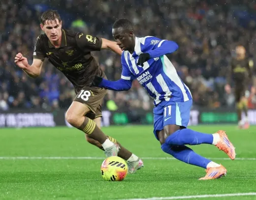 Gol Tunggal Yankuba Minteh Bawa Brighton Taklukkan Sunderland di Stadium of Light